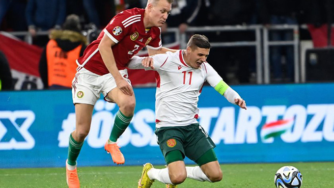 България изгуби от Унгария в мач от квалификациите за Евро 2024