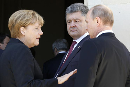 Путин и Порошенко седнаха на масата за преговори в Минск