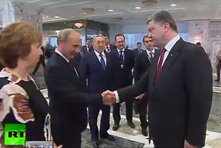 Путин и Порошенко обсъдиха кризата в Донецк