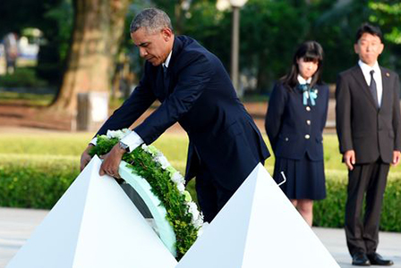 Обама почете жертвите в Хирошима