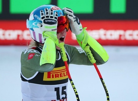 Световното по ски започна със злато за Шифрин и падане на Вон